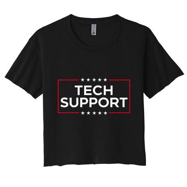 Tech Support White House Tech Support Doge Crop Top