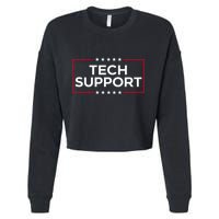 Tech Support White House Tech Support Doge Cropped Pullover Crew