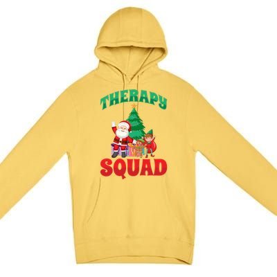 Therapy Squad Xmas Santa Slp Speech Pathologists Christmas Gift Premium Pullover Hoodie