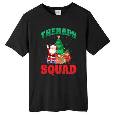 Therapy Squad Xmas Santa Slp Speech Pathologists Christmas Gift Tall Fusion ChromaSoft Performance T-Shirt