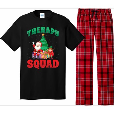 Therapy Squad Xmas Santa Slp Speech Pathologists Christmas Gift Pajama Set