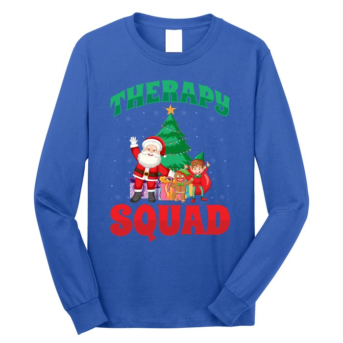 Therapy Squad Xmas Santa Slp Speech Pathologists Christmas Gift Long Sleeve Shirt