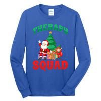 Therapy Squad Xmas Santa Slp Speech Pathologists Christmas Gift Tall Long Sleeve T-Shirt