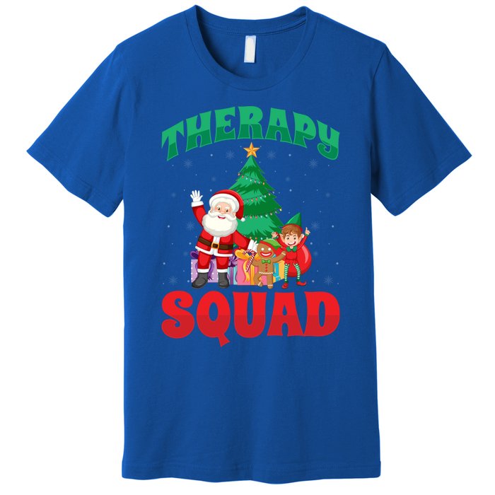 Therapy Squad Xmas Santa Slp Speech Pathologists Christmas Gift Premium T-Shirt