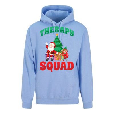 Therapy Squad Xmas Santa Slp Speech Pathologists Christmas Gift Unisex Surf Hoodie