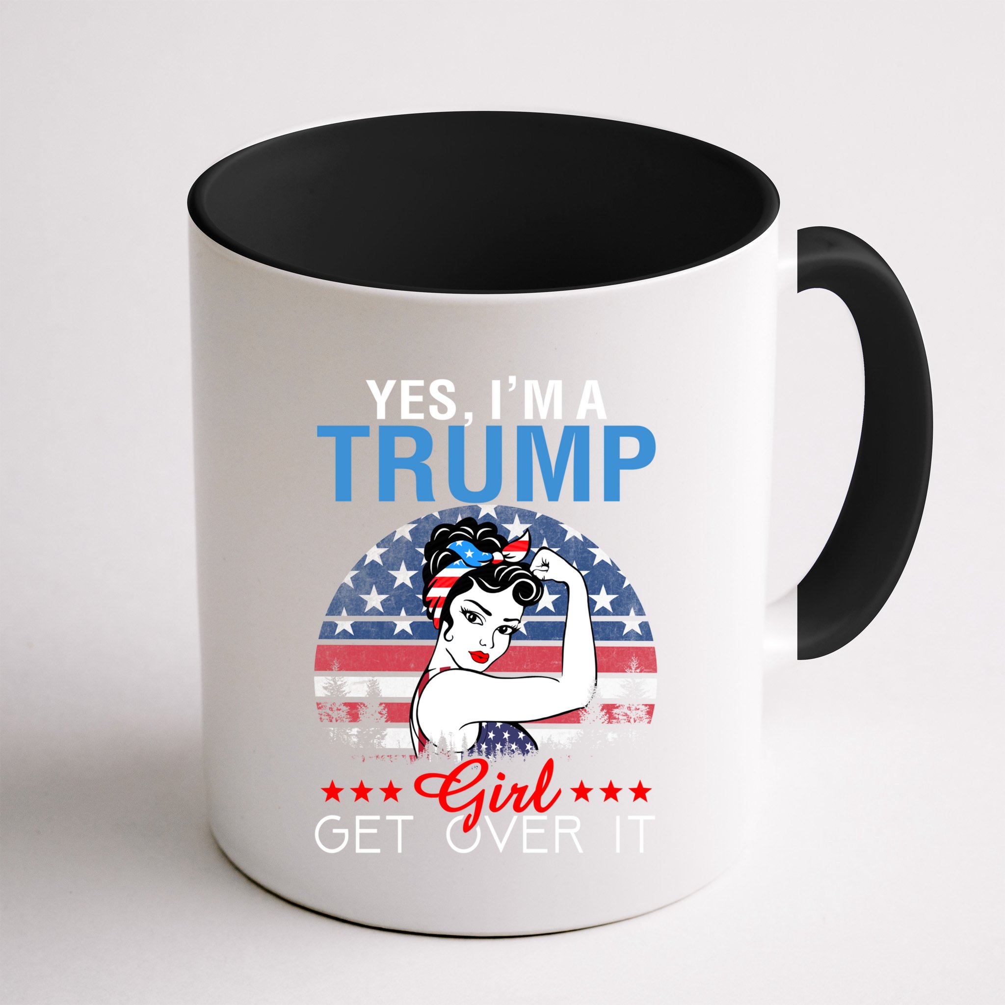 Trump Supporter Yes IM A Trump Get Over It Vintage Gift Mug