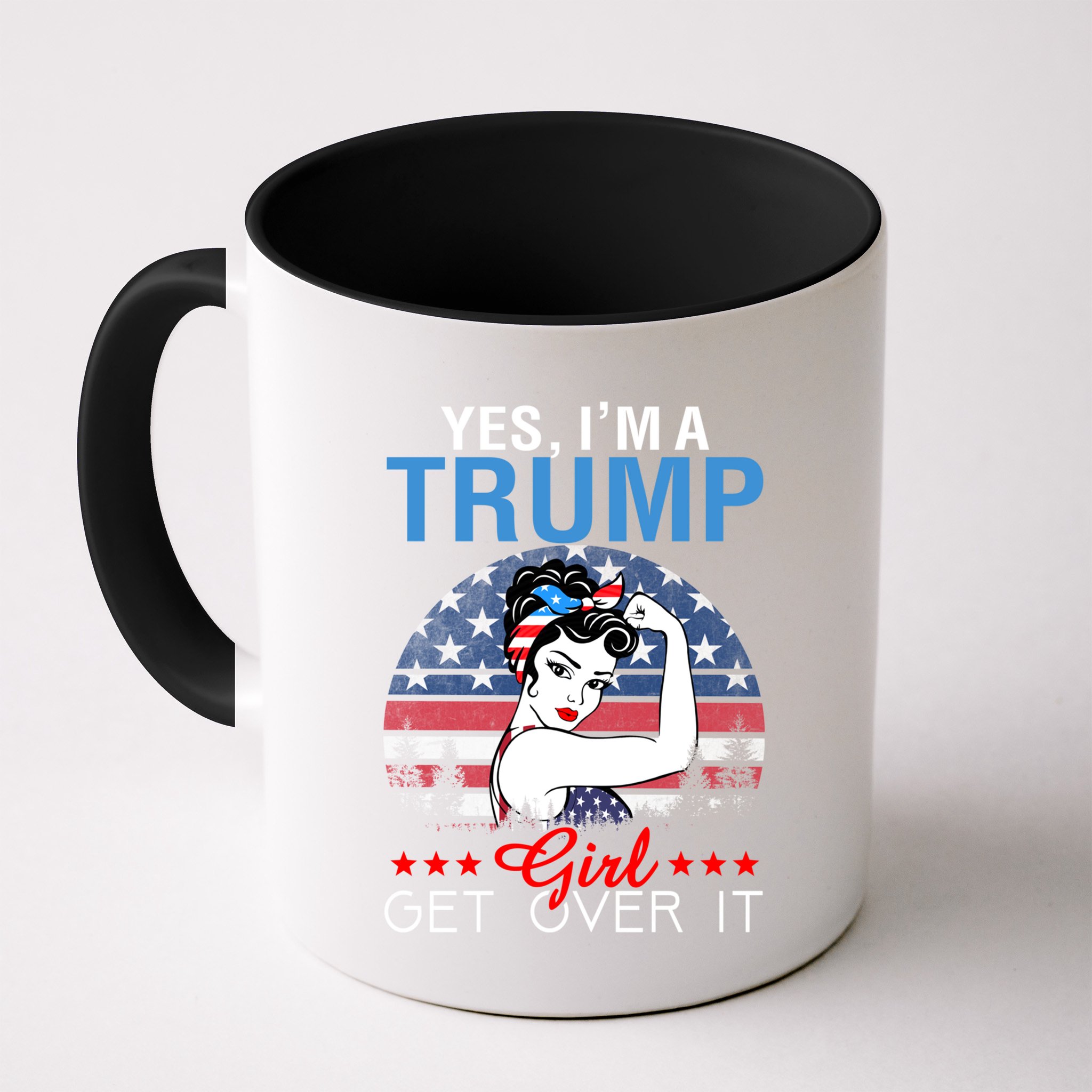 Trump Supporter Yes IM A Trump Get Over It Vintage Gift Mug