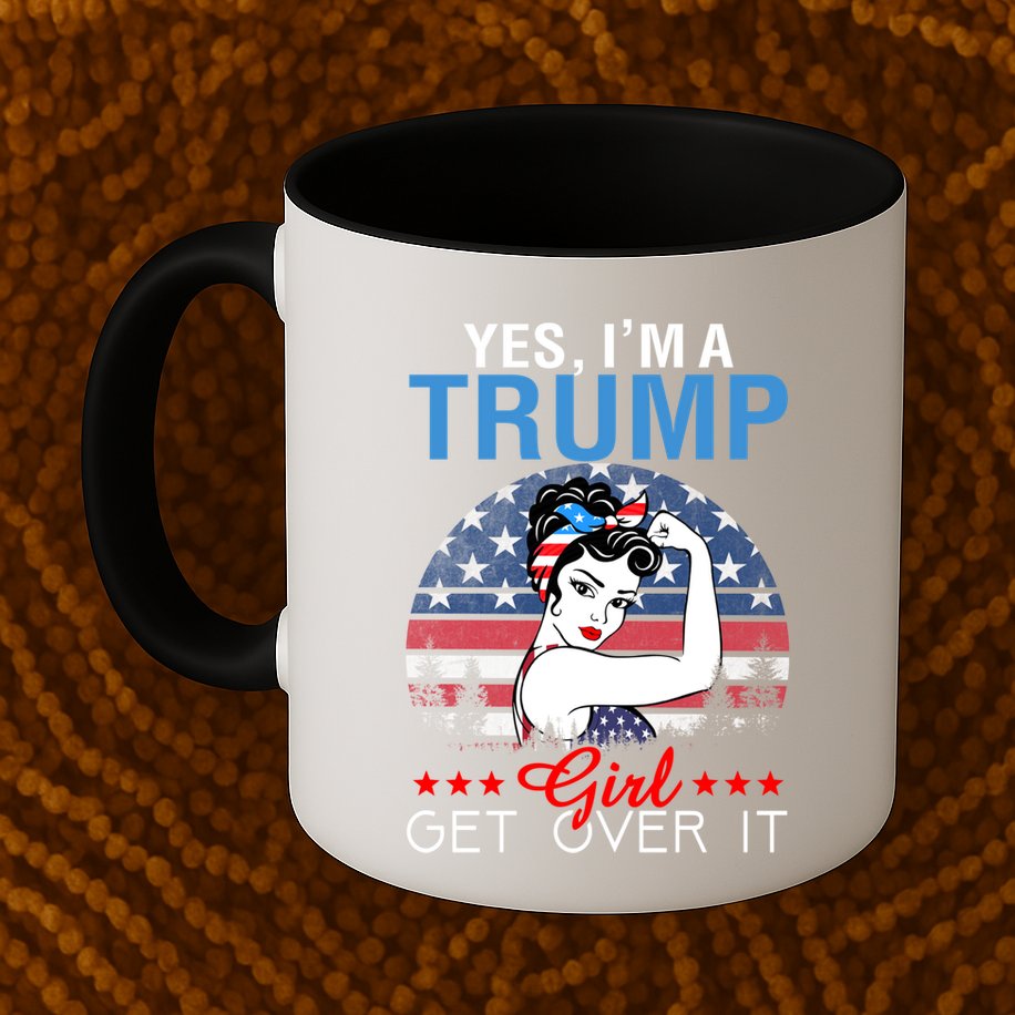 Trump Supporter Yes IM A Trump Get Over It Vintage Gift Mug