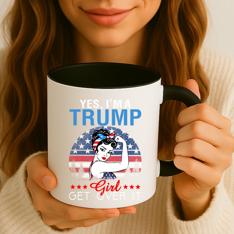Trump Supporter Yes IM A Trump Get Over It Vintage Gift Mug