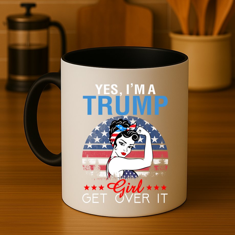 Trump Supporter Yes IM A Trump Get Over It Vintage Gift Mug