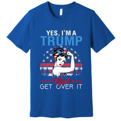 Trump Supporter Yes IM A Trump Get Over It Vintage Gift Premium T-Shirt