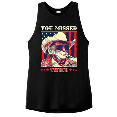 Trump Shirts You Missed Trump Ladies PosiCharge Tri-Blend Wicking Tank