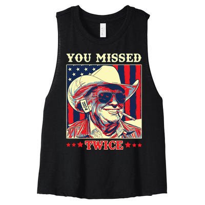 Trump Shirts You Missed Trump Women's Racerback Cropped Tank