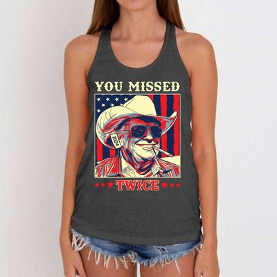 Trump Shirts You Missed Trump Women's Knotted Racerback Tank