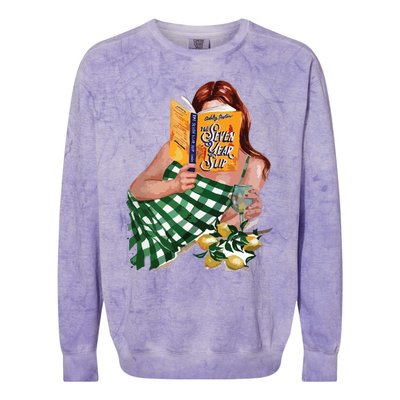 The Seven Year Slip By Ashley Poston Book Colorblast Crewneck Sweatshirt