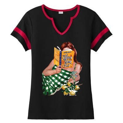 The Seven Year Slip By Ashley Poston Book Ladies Halftime Notch Neck Tee