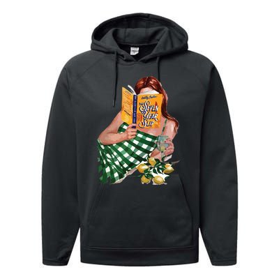 The Seven Year Slip By Ashley Poston Book Performance Fleece Hoodie