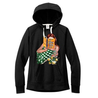 The Seven Year Slip By Ashley Poston Book Women's Fleece Hoodie