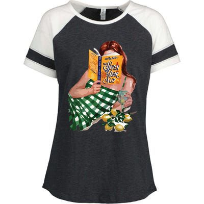 The Seven Year Slip By Ashley Poston Book Enza Ladies Jersey Colorblock Tee