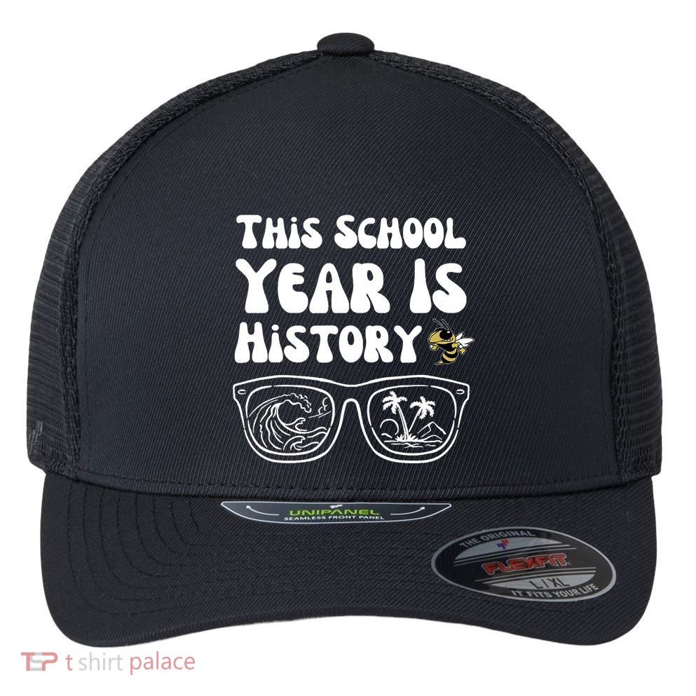 This School Year Is History End Of School Flexfit Unipanel Trucker Cap