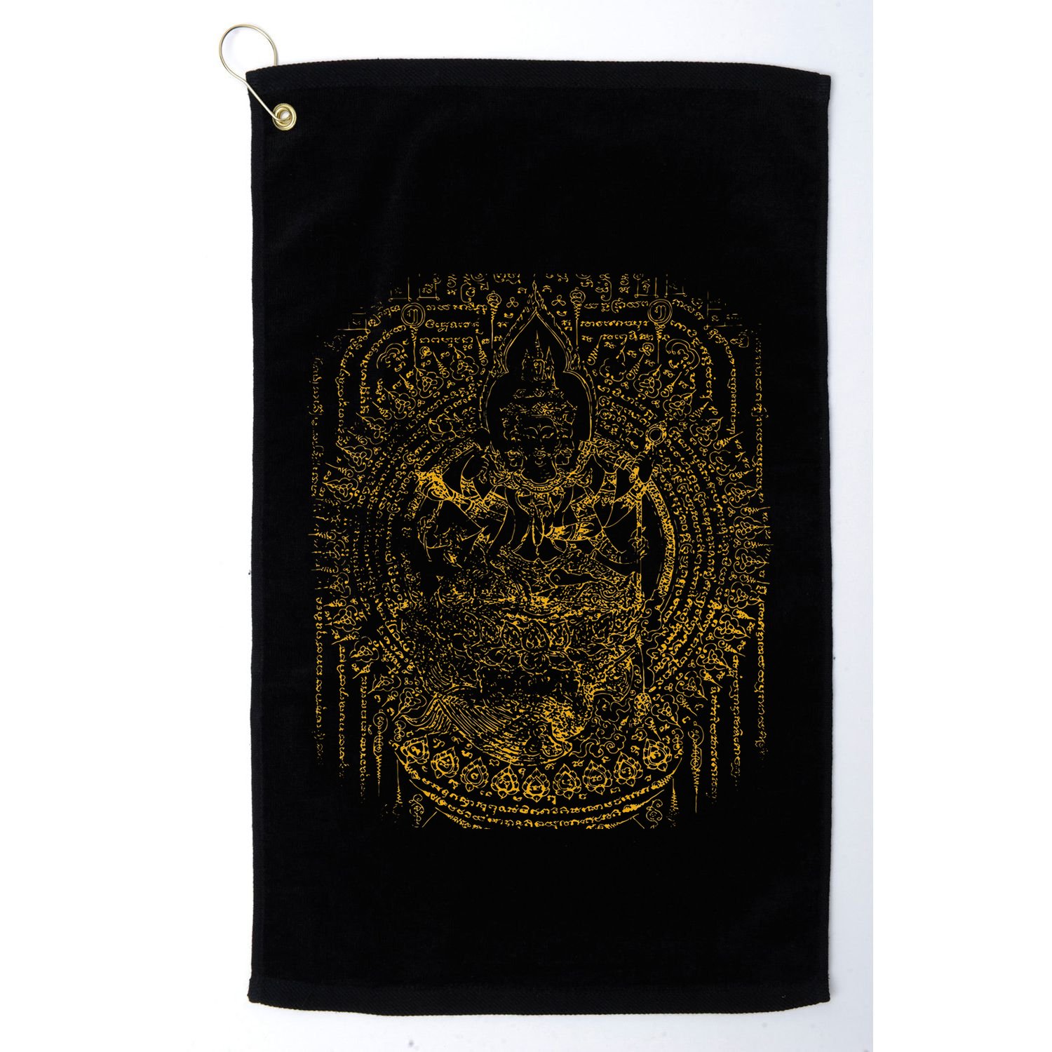 Thailand Sak Yant Tattoo Magical Thai Tattoos Thailand Gift Golf Towel