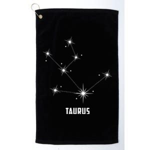 Taurus Sign Zodiac Star Constellation Horoscope Gift Platinum Collection Golf Towel