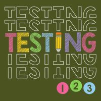 Testing Testing 123 Test Day For Teachers Students Mousepad