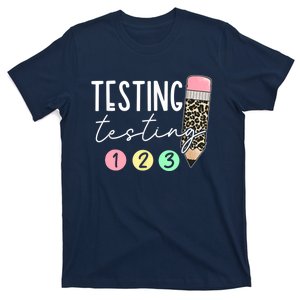 Testing Testing 123 Cute Test Day Teachers Students T-Shirt