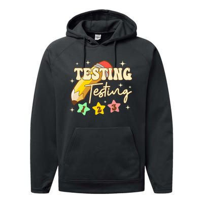 Testing Testing 1 2 3 Test Day Performance Fleece Hoodie