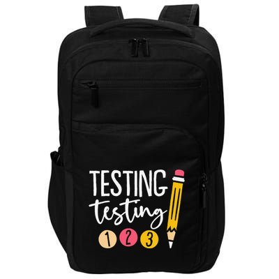 Testing Testing 123 Cute Test Day Impact Tech Backpack