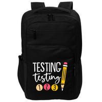 Testing Testing 123 Cute Test Day Impact Tech Backpack