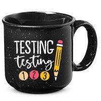 Testing Testing 123 Cute Test Day 15oz Campfire Ceramic Mug