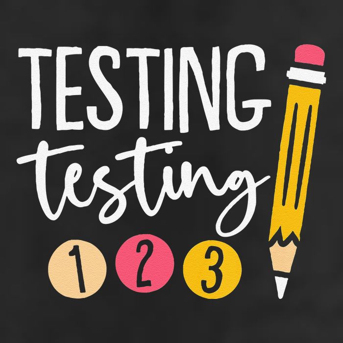 Testing Testing 123 Cute Test Day Crop Fleece Hoodie