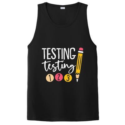 Testing Testing 123 Cute Test Day PosiCharge Competitor Tank