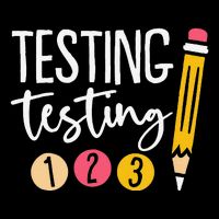 Testing Testing 123 Cute Test Day Women's Perfect Tri Rocker Tank