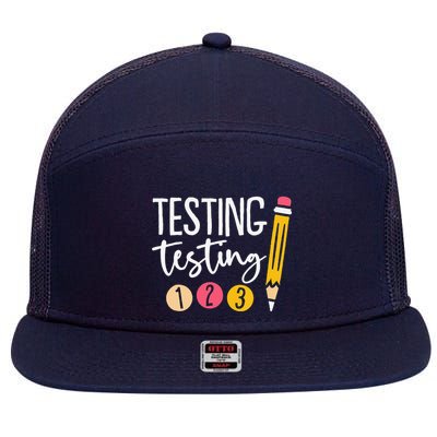 Testing Testing 123 Cute Test Day 7 Panel Mesh Trucker Snapback Hat