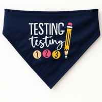 Testing Testing 123 Cute Test Day USA-Made Doggie Bandana