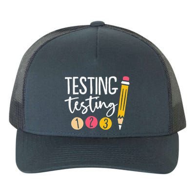 Testing Testing 123 Cute Test Day Yupoong Adult 5-Panel Trucker Hat