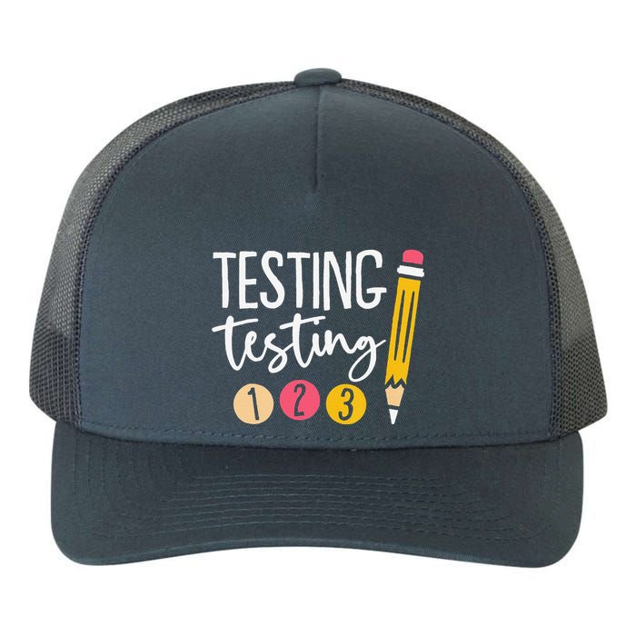 Testing Testing 123 Cute Test Day Yupoong Adult 5-Panel Trucker Hat