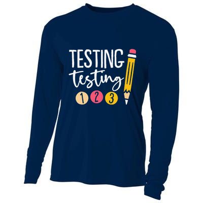 Testing Testing 123 Cute Test Day Cooling Performance Long Sleeve Crew
