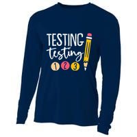 Testing Testing 123 Cute Test Day Cooling Performance Long Sleeve Crew