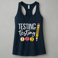 Testing Testing 123 Cute Test Day Womens Tank Top