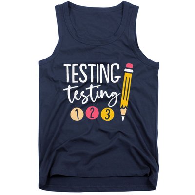 Testing Testing 123 Cute Test Day Tank Top