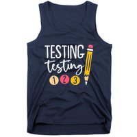 Testing Testing 123 Cute Test Day Tank Top