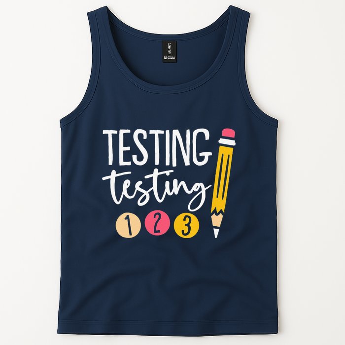 Testing Testing 123 Cute Test Day Tank Top