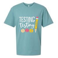 Testing Testing 123 Cute Test Day Sueded Cloud Jersey T-Shirt