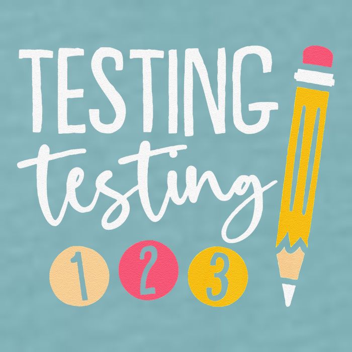 Testing Testing 123 Cute Test Day Sueded Cloud Jersey T-Shirt
