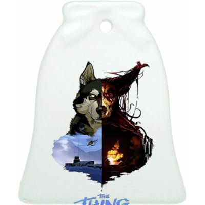 The Thing 1982 Horror Scary Movie Halloween Costume Dog Ceramic Bell Ornament