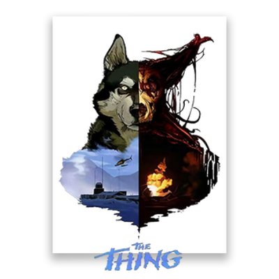 The Thing 1982 Horror Scary Movie Halloween Costume Dog Poster