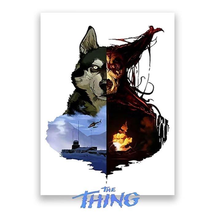 The Thing 1982 Horror Scary Movie Halloween Costume Dog Poster